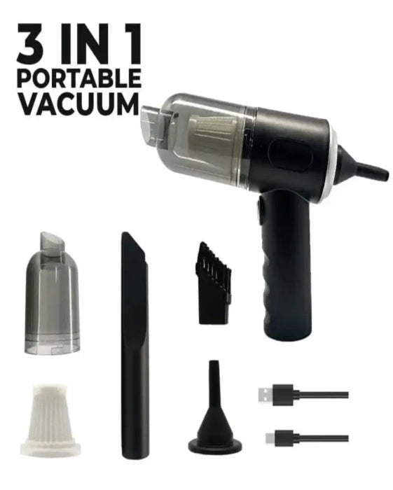 3 In 1 Portable Vacuum Cleaner Wireless Hand-held Cleaning For Car Home As-228