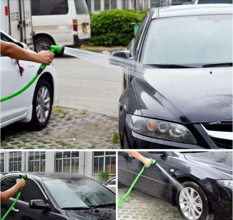 Magic Hose Pipe Expandable Reel 50Ft Car watering Cleaning, Indoor/Outdoor Garden Water Hose+ Spray