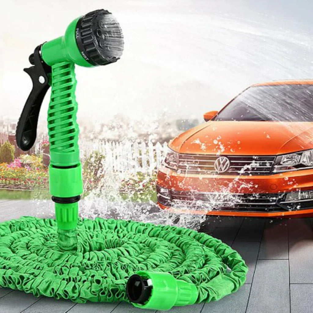 Magic Hose Pipe Expandable Reel 50Ft Car watering Cleaning, Indoor/Outdoor Garden Water Hose+ Spray