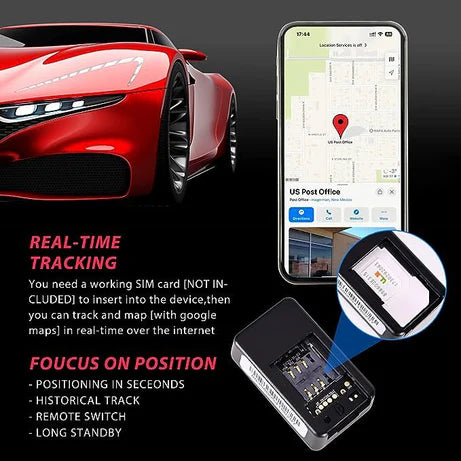 Mini Magnetic GPS Tracker – Real Time Tracking – Live Audio Monitoring