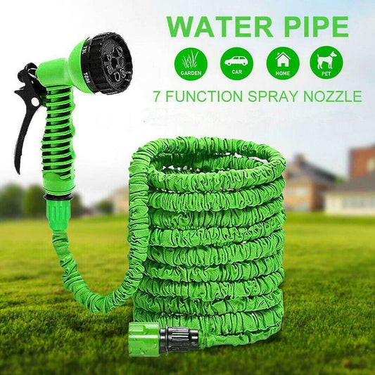 Magic Hose Pipe Expandable Reel 50Ft Car watering Cleaning, Indoor/Outdoor Garden Water Hose+ Spray